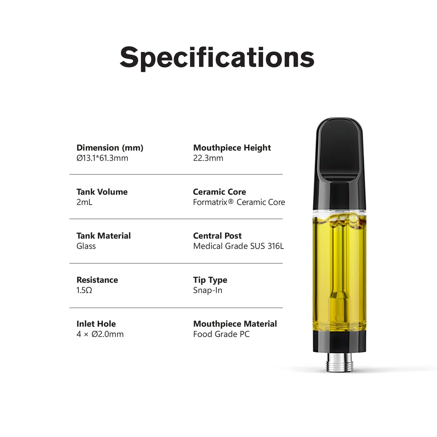 Calm Blend - 2000mg Vape Cart - Indica - 2ml - Blends by Fresh