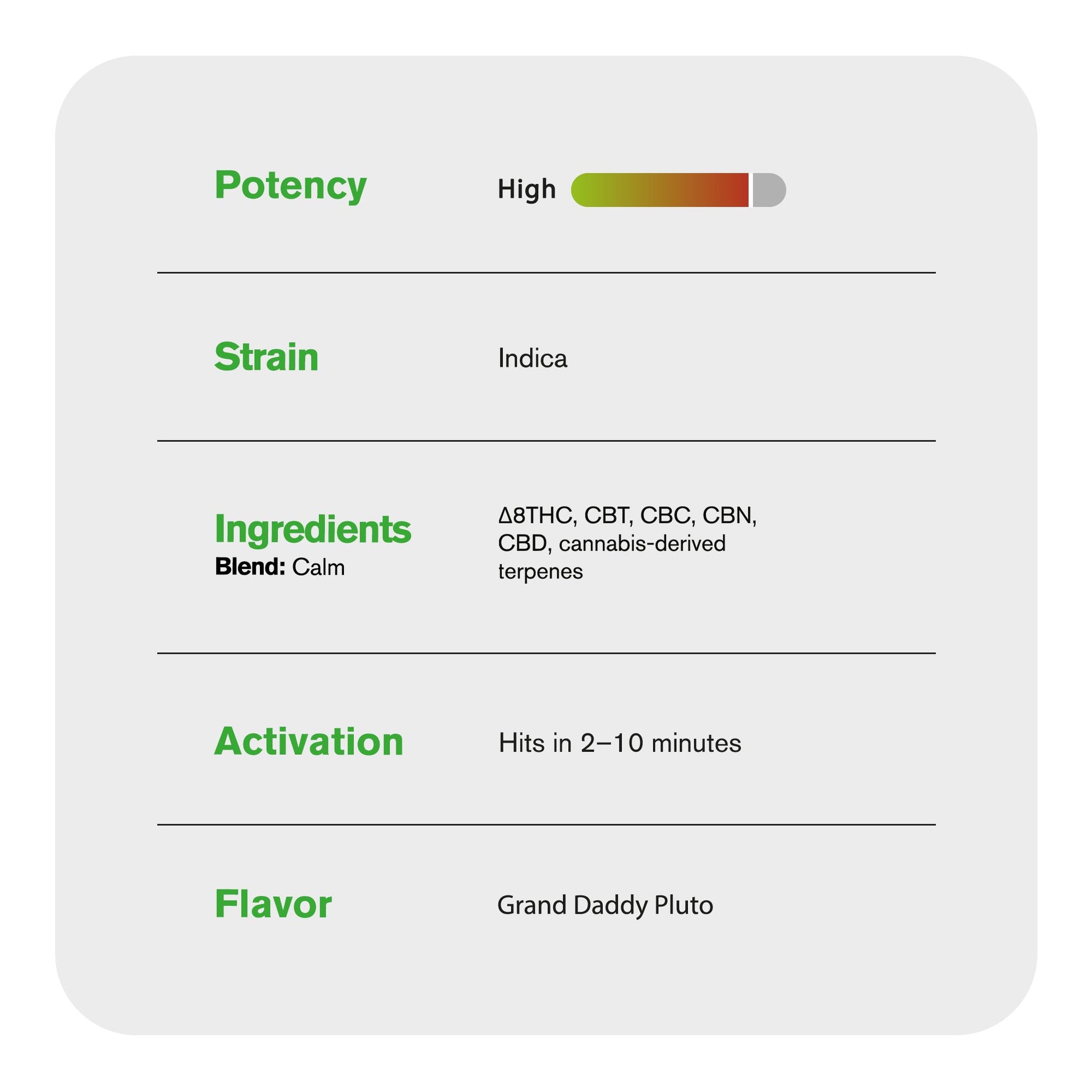 Calm Blend - 6000mg Vape Pen - Indica - 6ml - Blends by Fresh