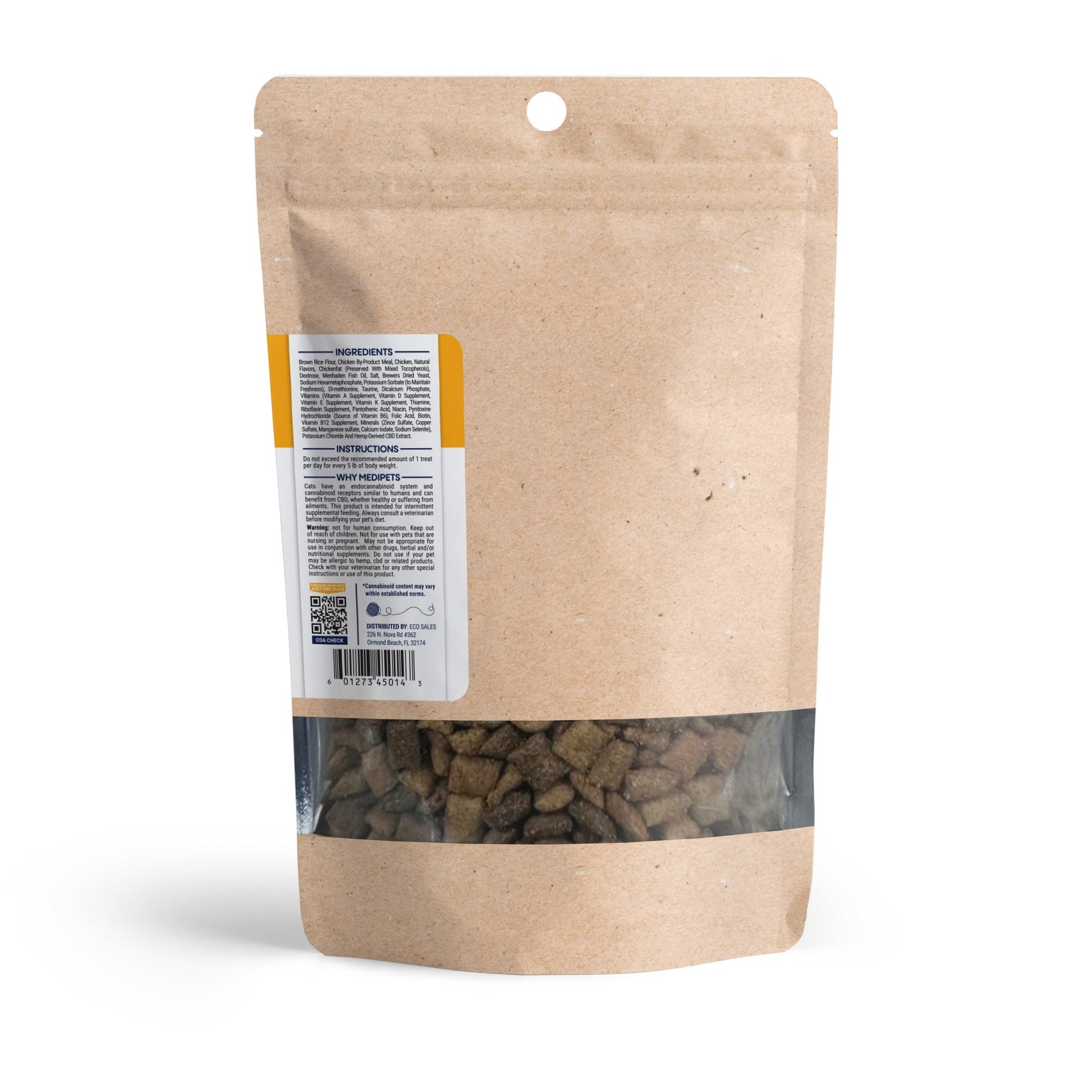 Cat Cafe Tartar Control - CBD Pet Treats For Cats - 600mg - MediPets