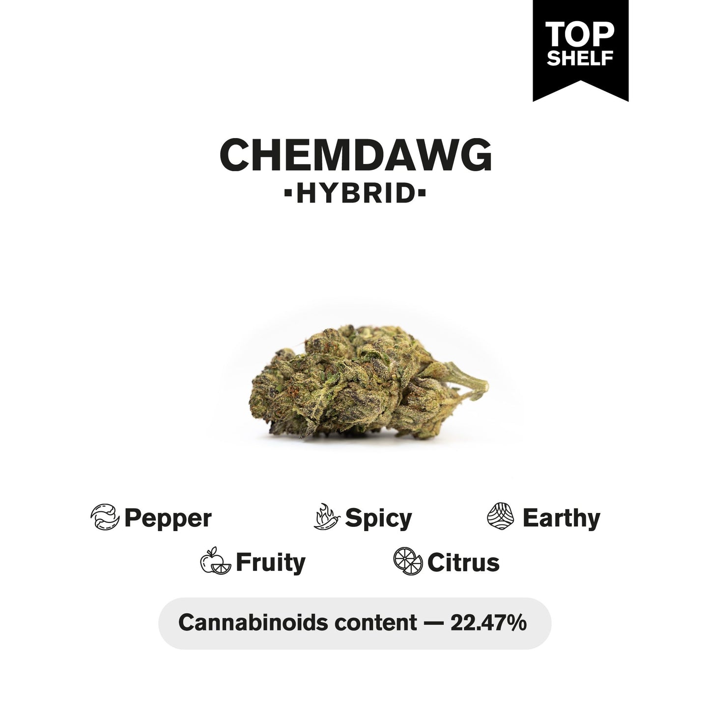 Chemdawg Flower - Hybrid - THCA