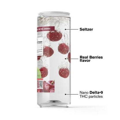 200mg Cherry THCa Seltzer - D9 Nano - Fresh