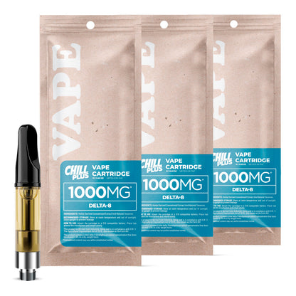 Chill Plus Delta 8 THC Cartridges 3 Pack Bundle - Chill Plus