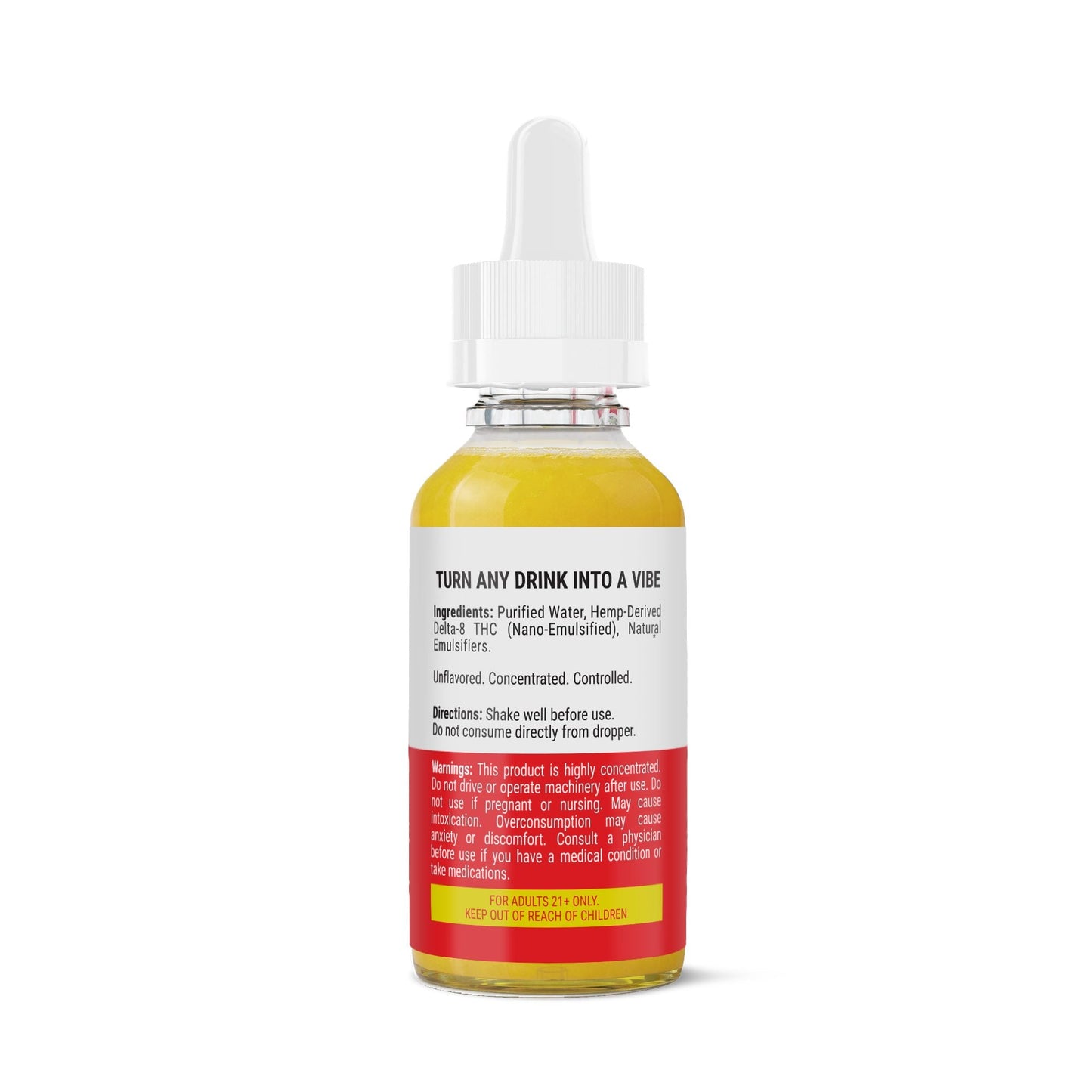 D8 Nano Unflavored Oil Drops - 1,200mg - Chill Plus
