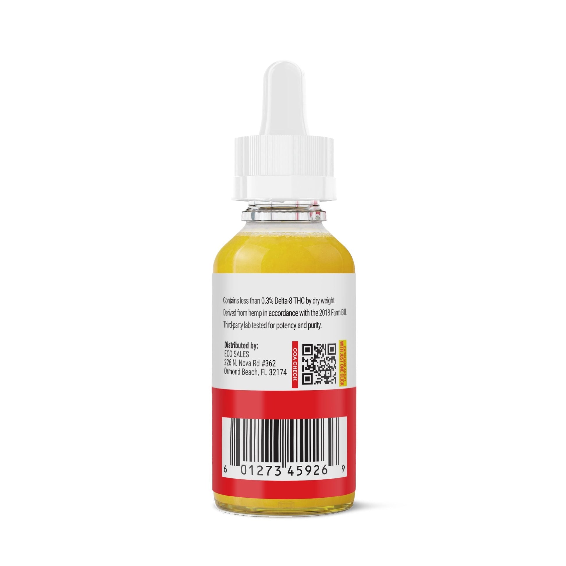 D8 Nano Unflavored Oil Drops - 1,200mg - Chill Plus