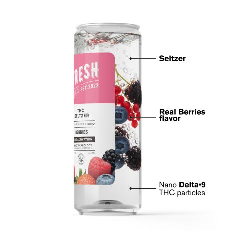 D9 Nano Berries THC Seltzer - 100mg - Fresh