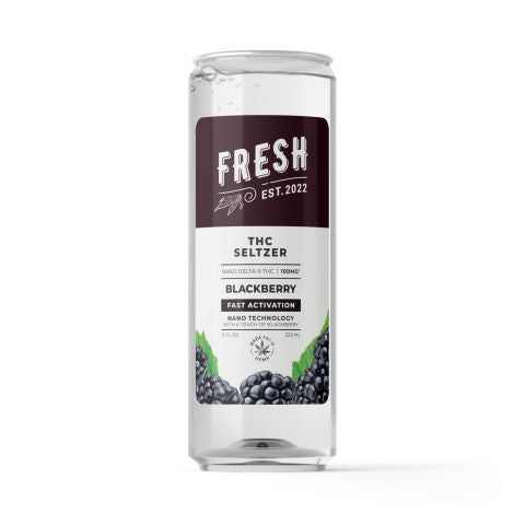 D9 Nano Blackberry THC Seltzer - 100mg - Fresh
