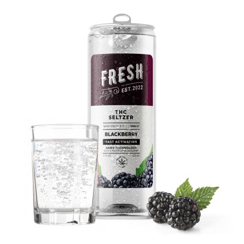 D9 Nano Blackberry THC Seltzer - 100mg - Fresh