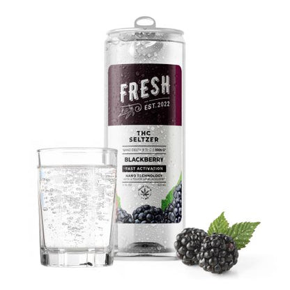 D9 Nano Blackberry THC Seltzer - 100mg - Fresh