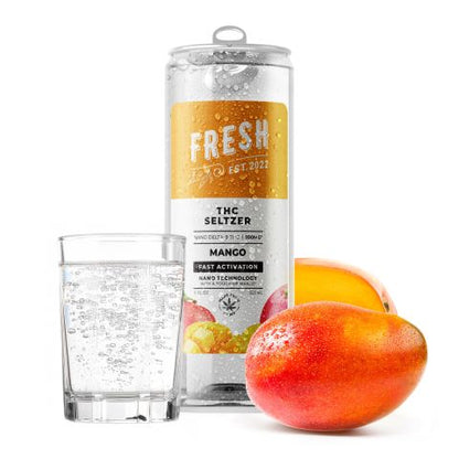 Delta 9 Nano Mango THC Seltzer - 100mg - Fresh