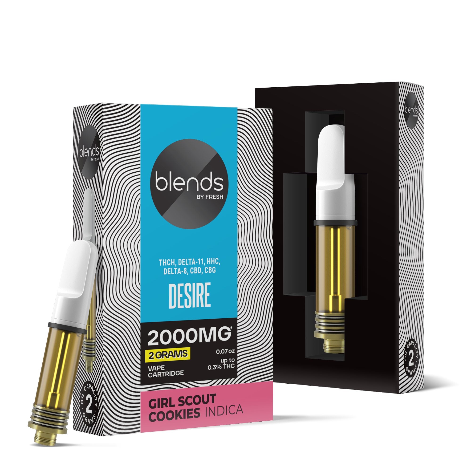 Desire Blend - 2000mg Vape Cart - Hybrid - 2ml - Blends by Fresh