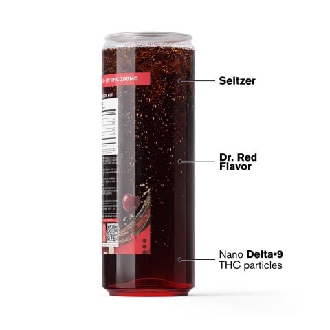 200mg Dr.Red THCa Seltzer - Delta 9 Nano - Fresh