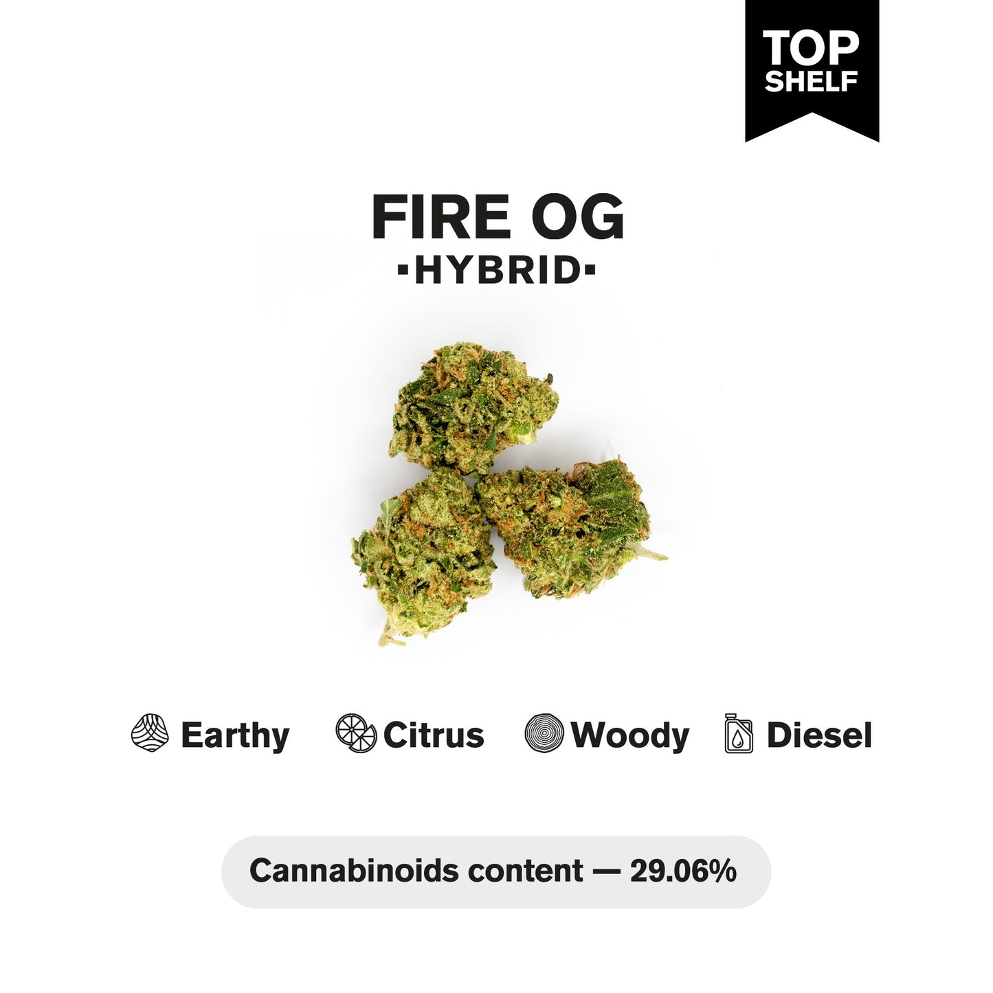 Fire OG Flower - Hybrid - THCA