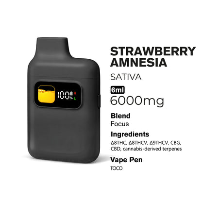 Focus Blend - 6000mg Vape Pen - Sativa - 6ml - Blends by Fresh