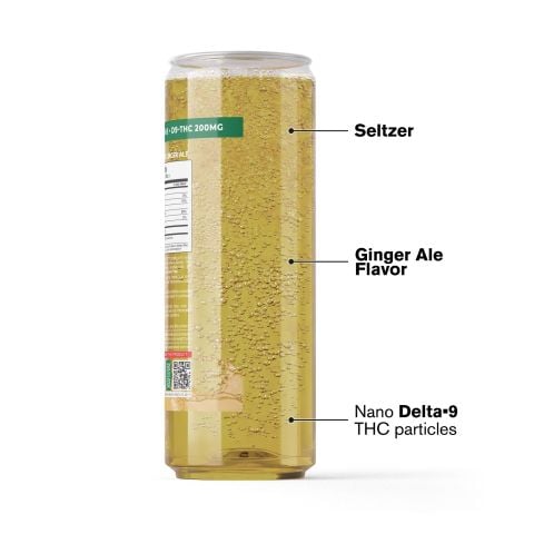 200mg Ginger Ale THCa Seltzer - D9 Nano - Fresh