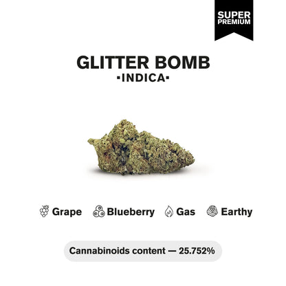 Glitter Bomb Flower - Indica - THCA