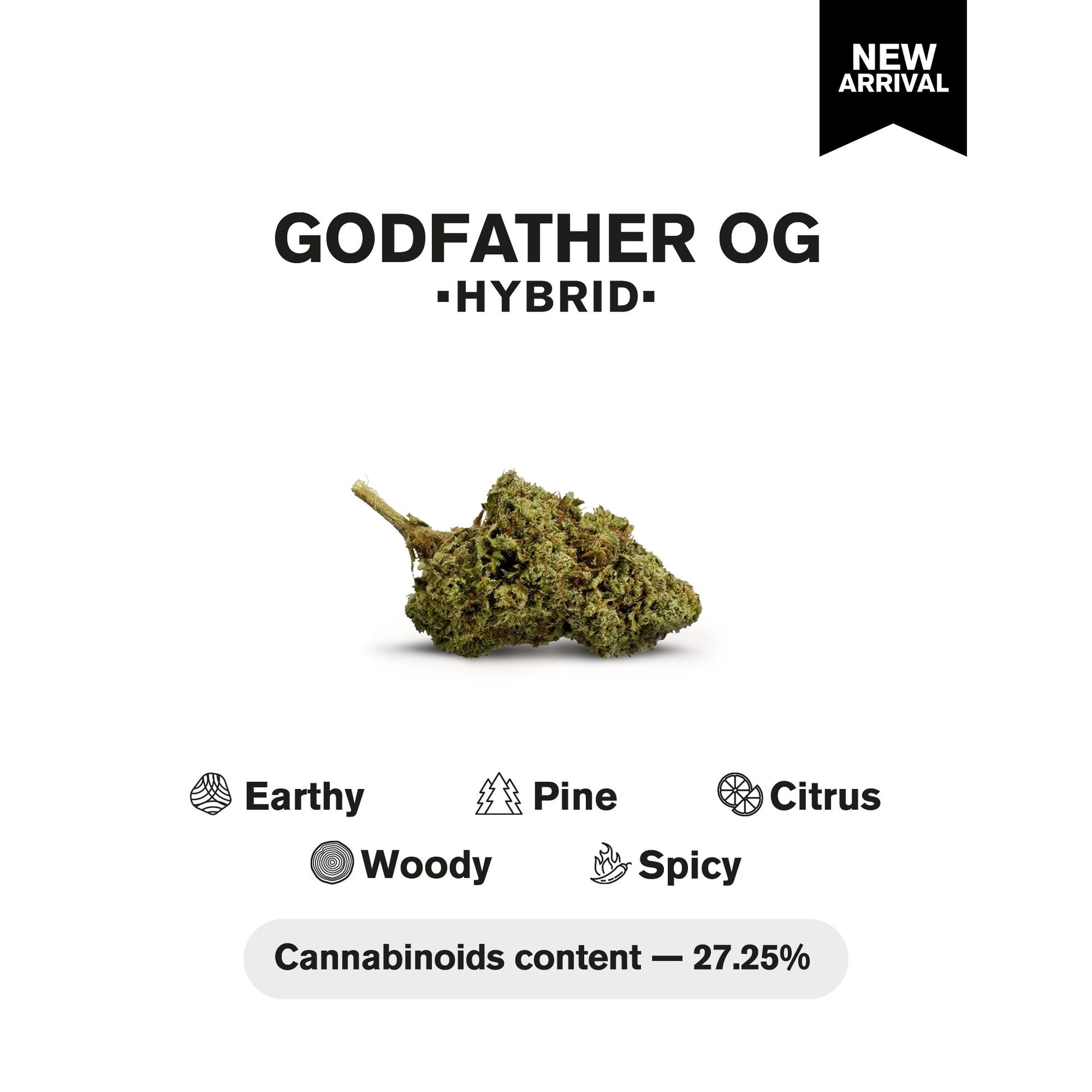 Godfather OG Flower - Hybrid - THCA