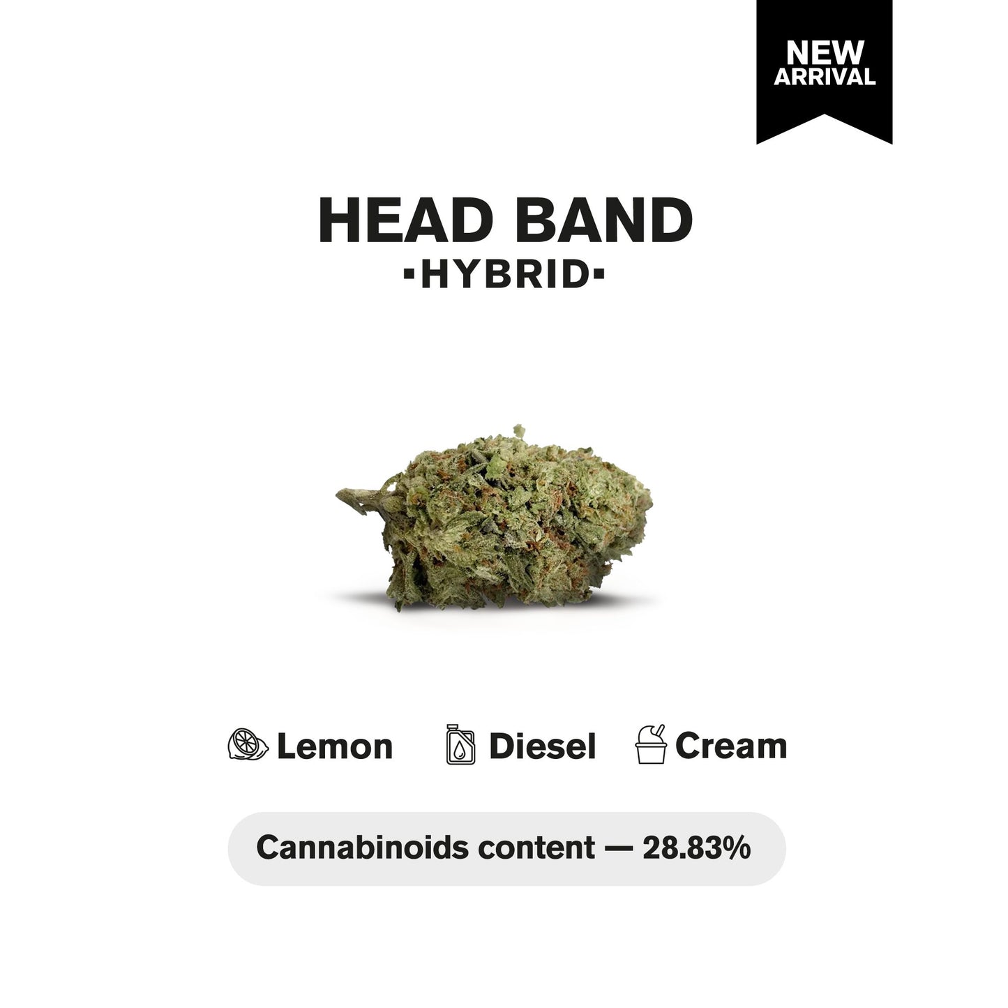 Head Band Flower – Hybrid – THCA