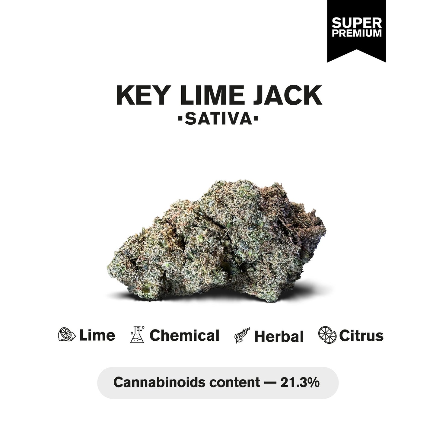 Key Lime Jack Flower - Hybrid - THCA