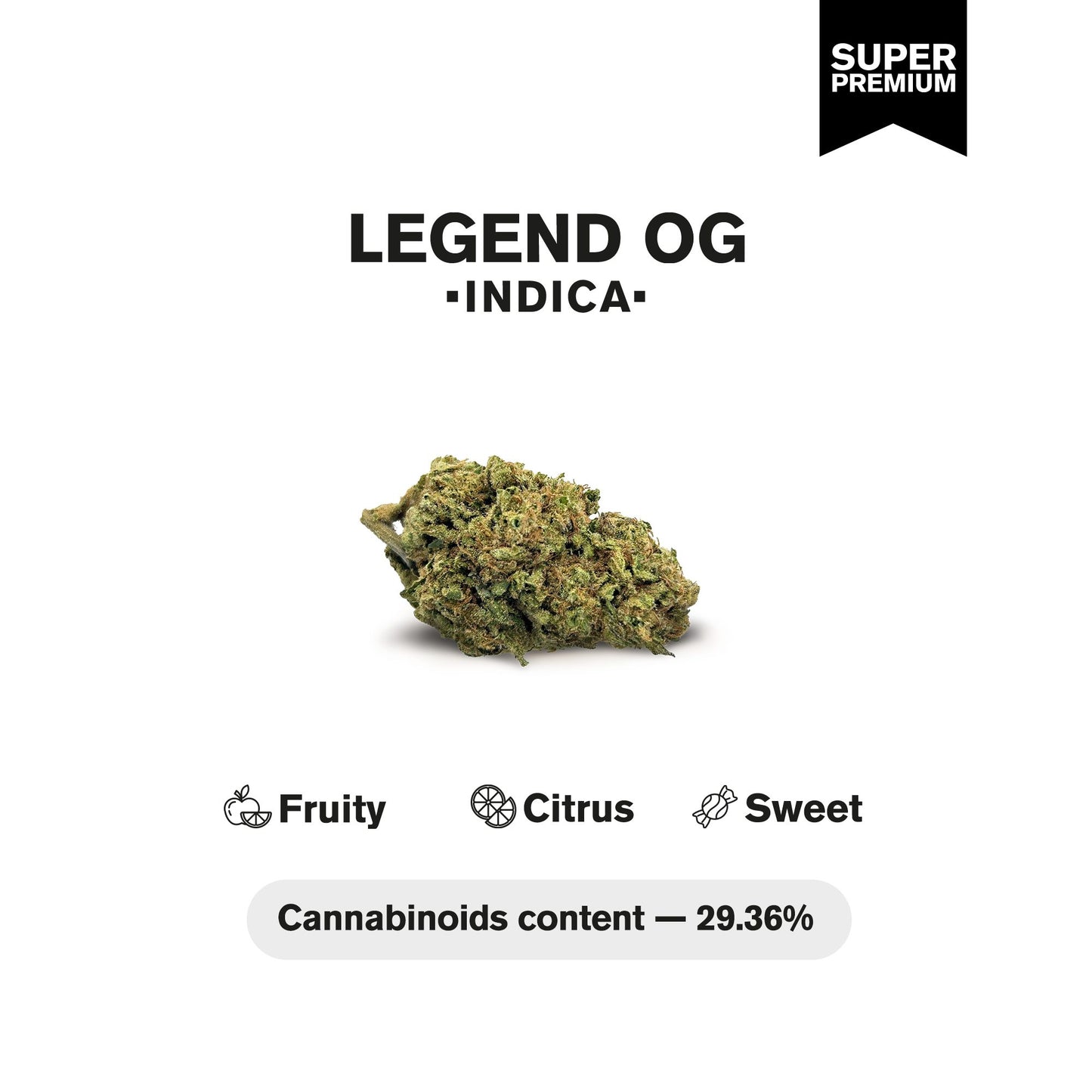 Legend OG Flower – Indica – THCA