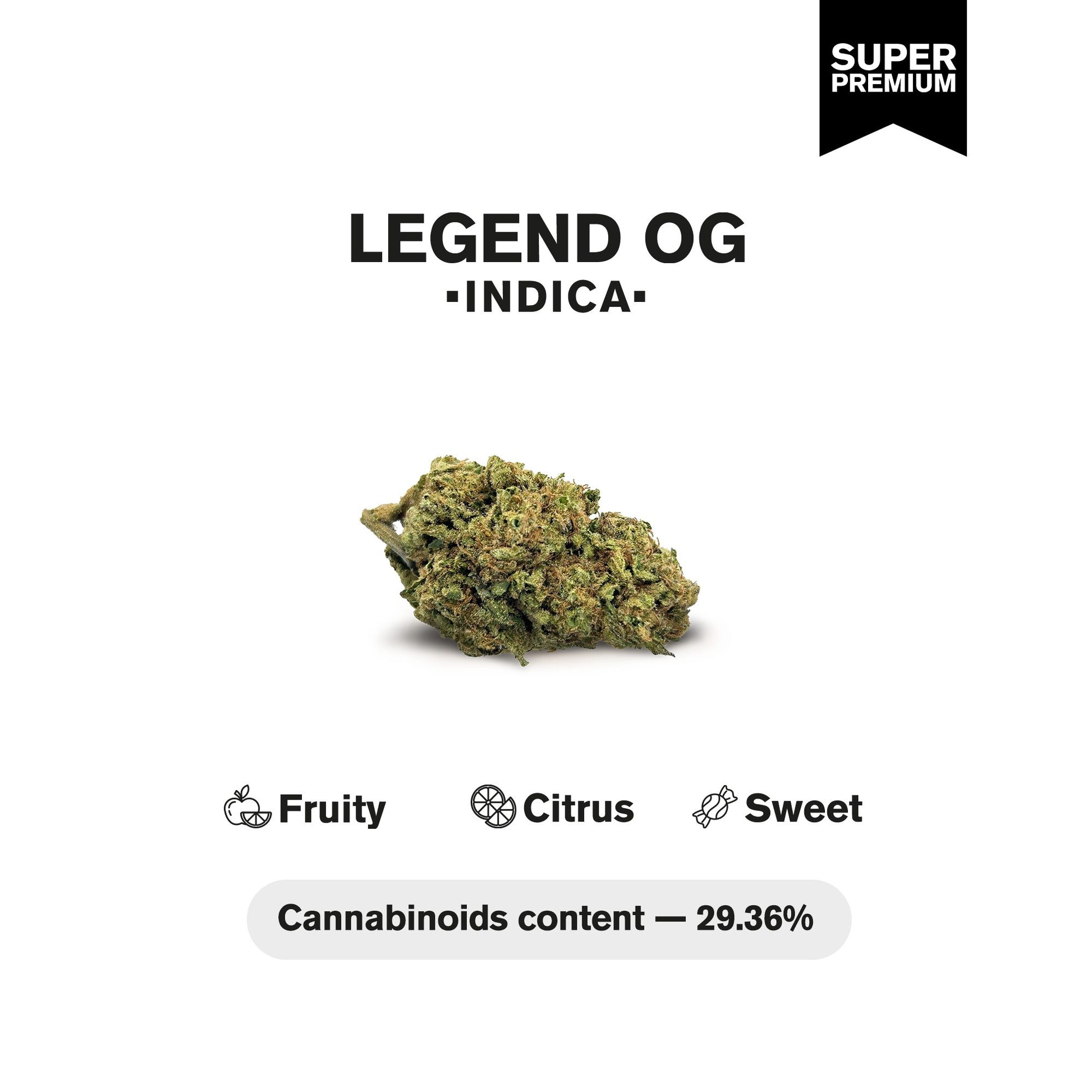 Legend OG Flower – Indica – THCA