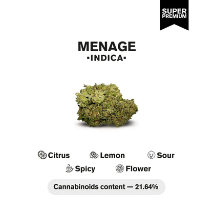 Ménage Flower – Indica – THCA