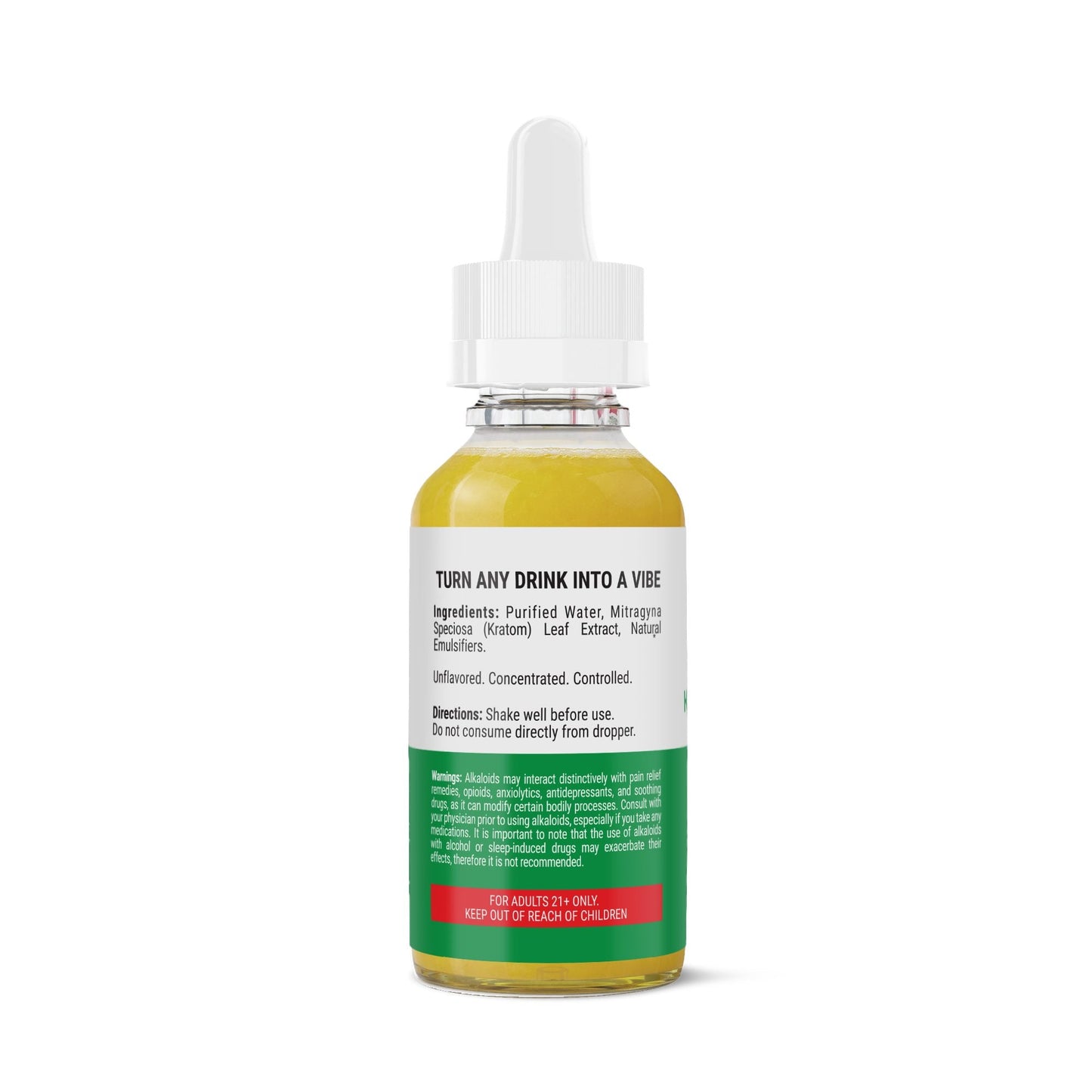 Mitragynine Nano Unflavored Oil Drops - 300mg - Chill Plus