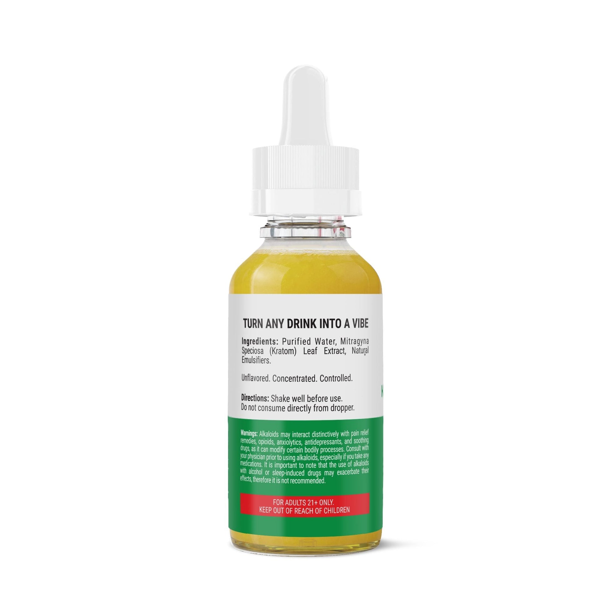 Mitragynine Nano Unflavored Oil Drops - 300mg - Chill Plus
