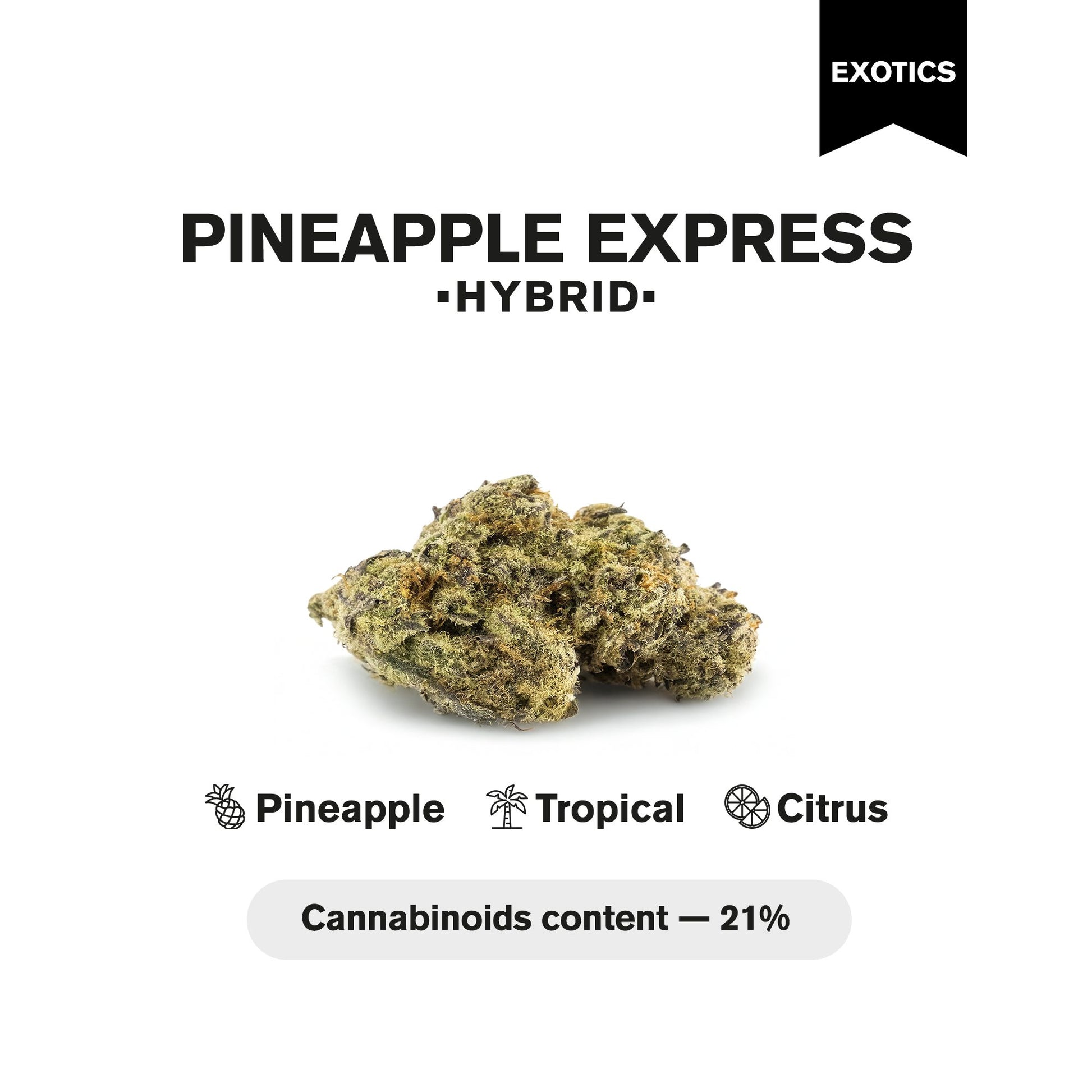 Pineapple Express Flower - Hybrid - THCA