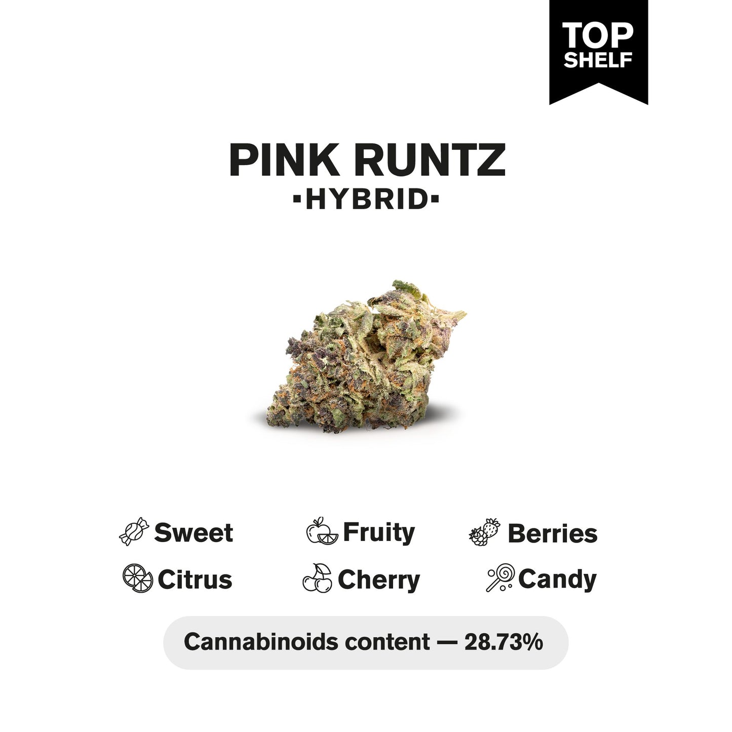 Pink Runtz Flower - Hybrid - THCA