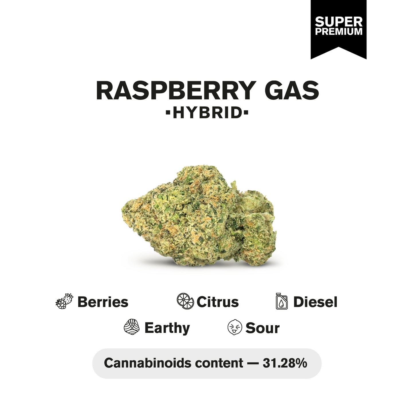 Raspberry Gas Flower - Hybrid - THCA