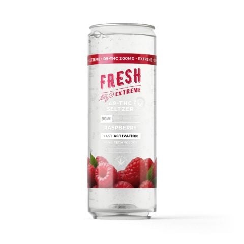 200mg Raspberry THCa Seltzer - D9 Nano - Fresh