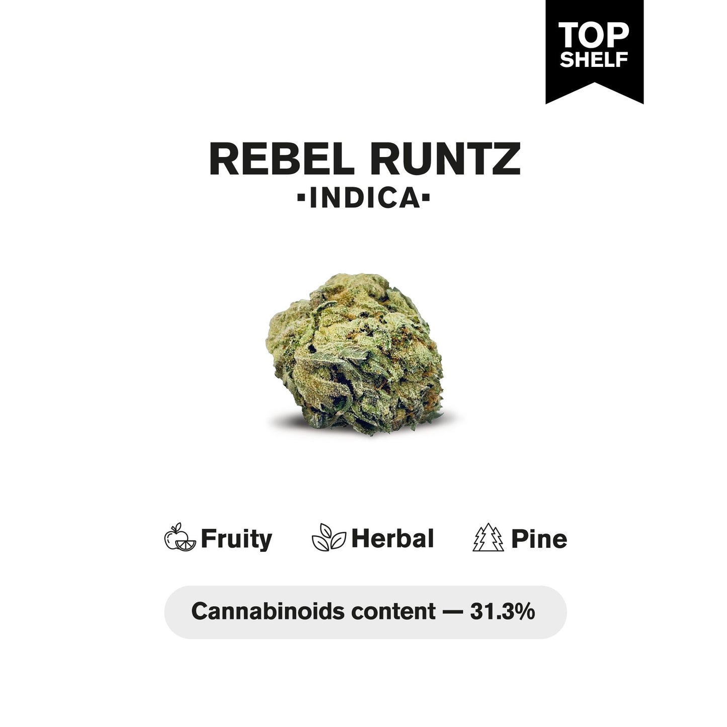 Rebel Runtz Flower – Indica – THCA