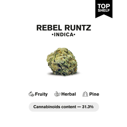 Rebel Runtz Flower – Indica – THCA