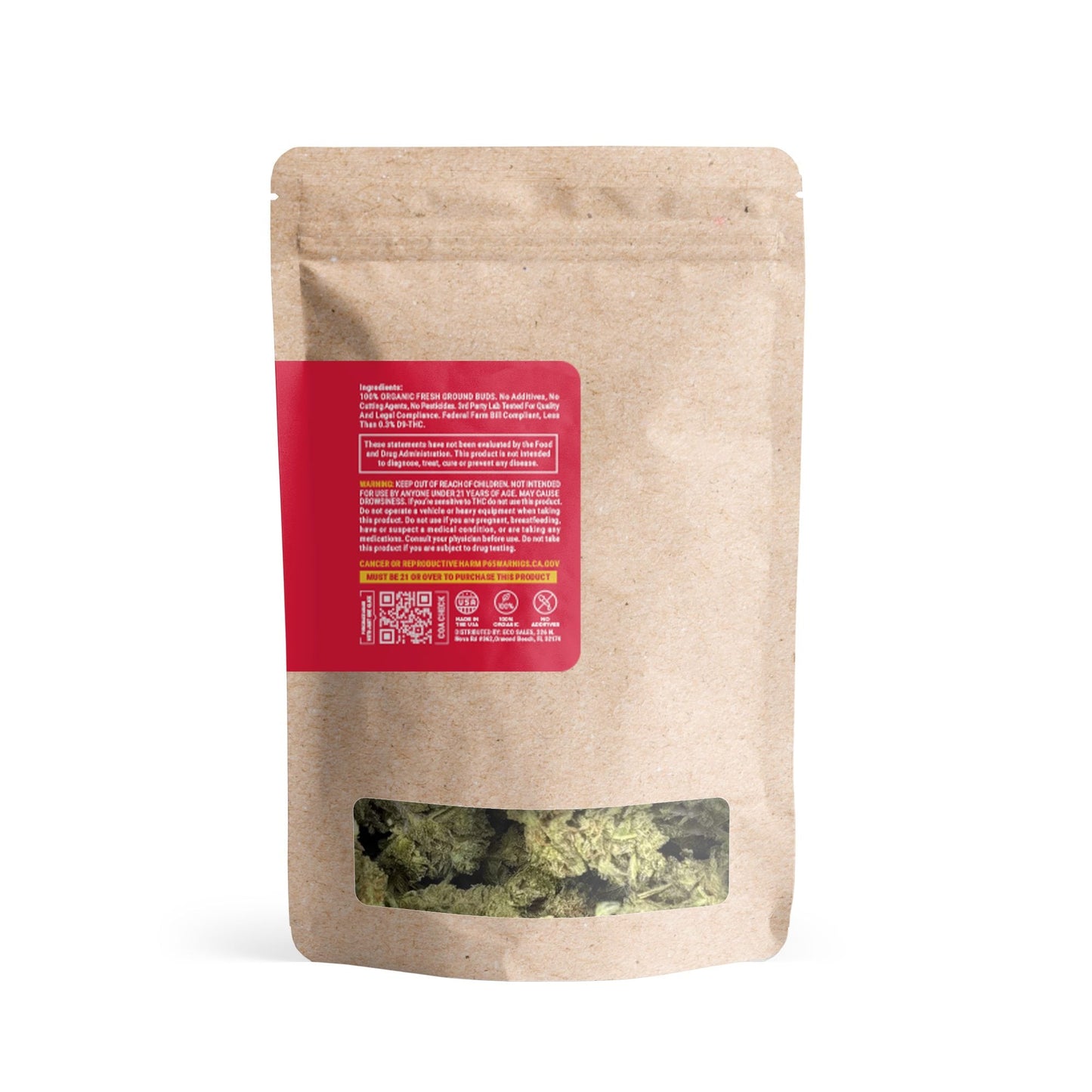 Red Congolese Flower – Sativa – THCA