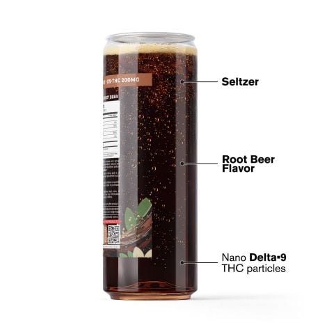 200mg Root Beer THCa Seltzer - D9 Nano - Fresh
