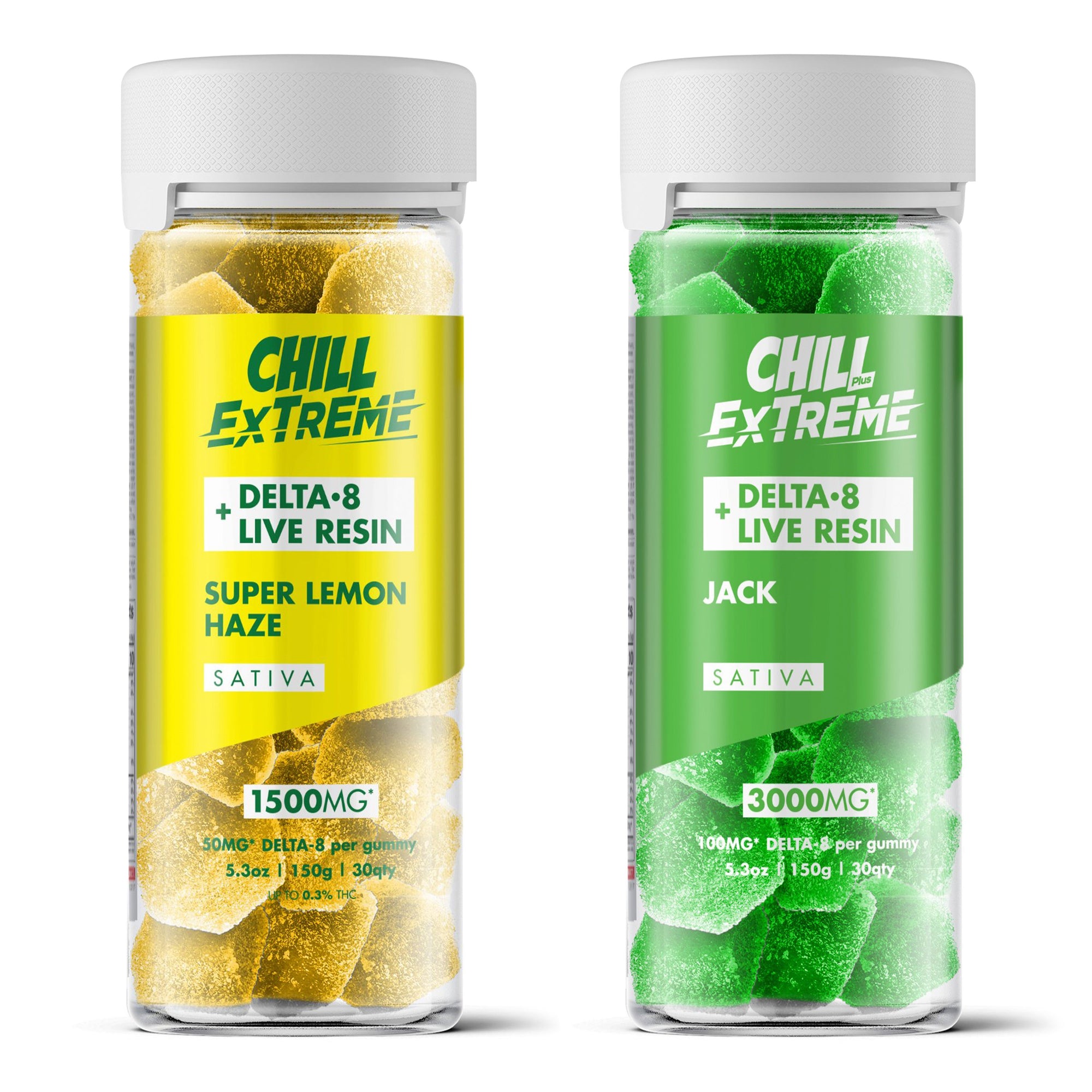 Sativa Delta 8 Live Resin Gummies Bundle - Chill Extreme