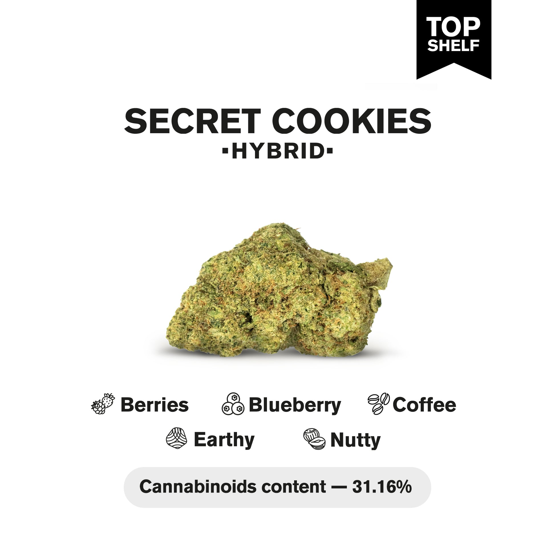Secret Cookies Flower - Hybrid - THCA