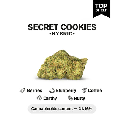 Secret Cookies Flower - Hybrid - THCA