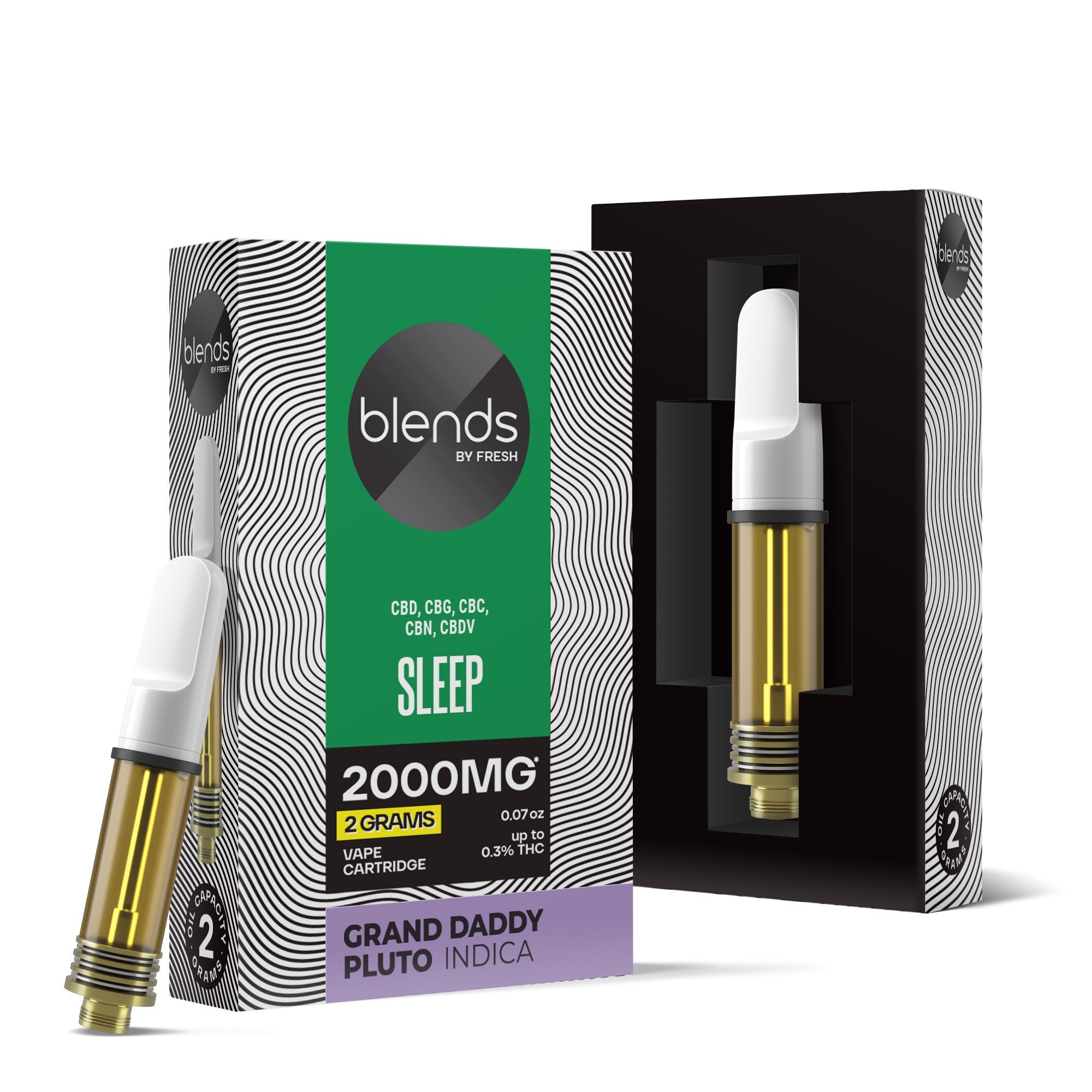 Sleep Blend - 2000mg Vape Cart - Indica - 2ml - Blends by Fresh