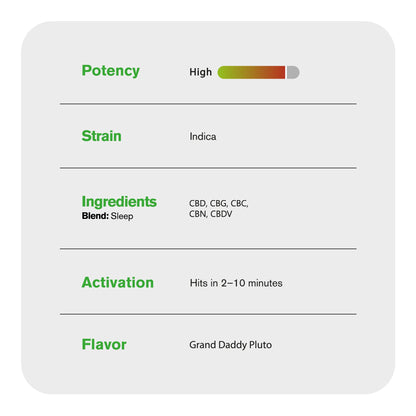 Sleep Blend - 6000mg Vape Pen - Indica - 6ml - Blends by Fresh