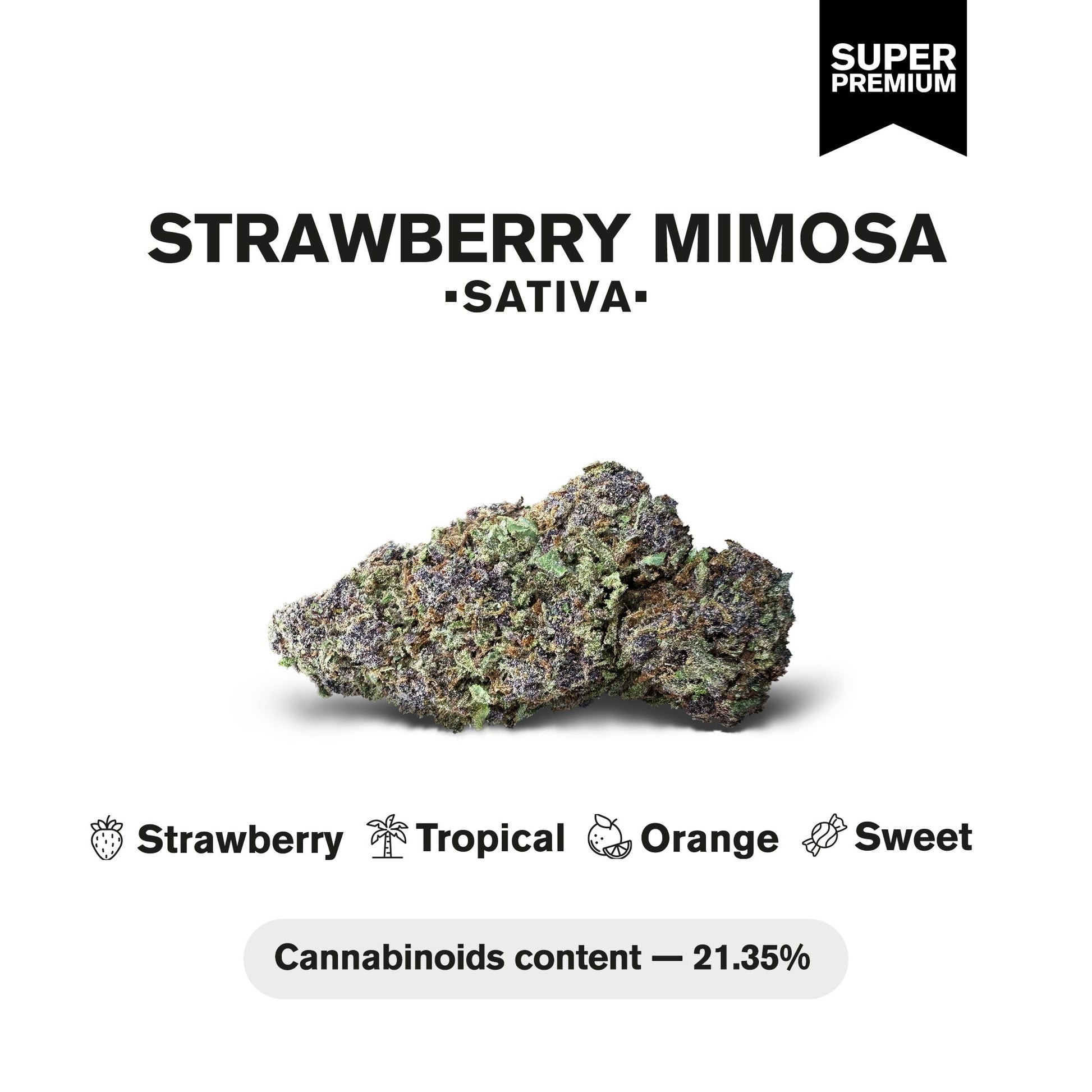 Strawberry Mimosa Flower - Sativa - THCA