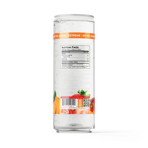 200mg Strawberry & Peach THCa Seltzer - Delta 9 Nano - Fresh