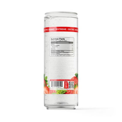 200mg Strawberry THCa Seltzer - D9 Nano - Fresh