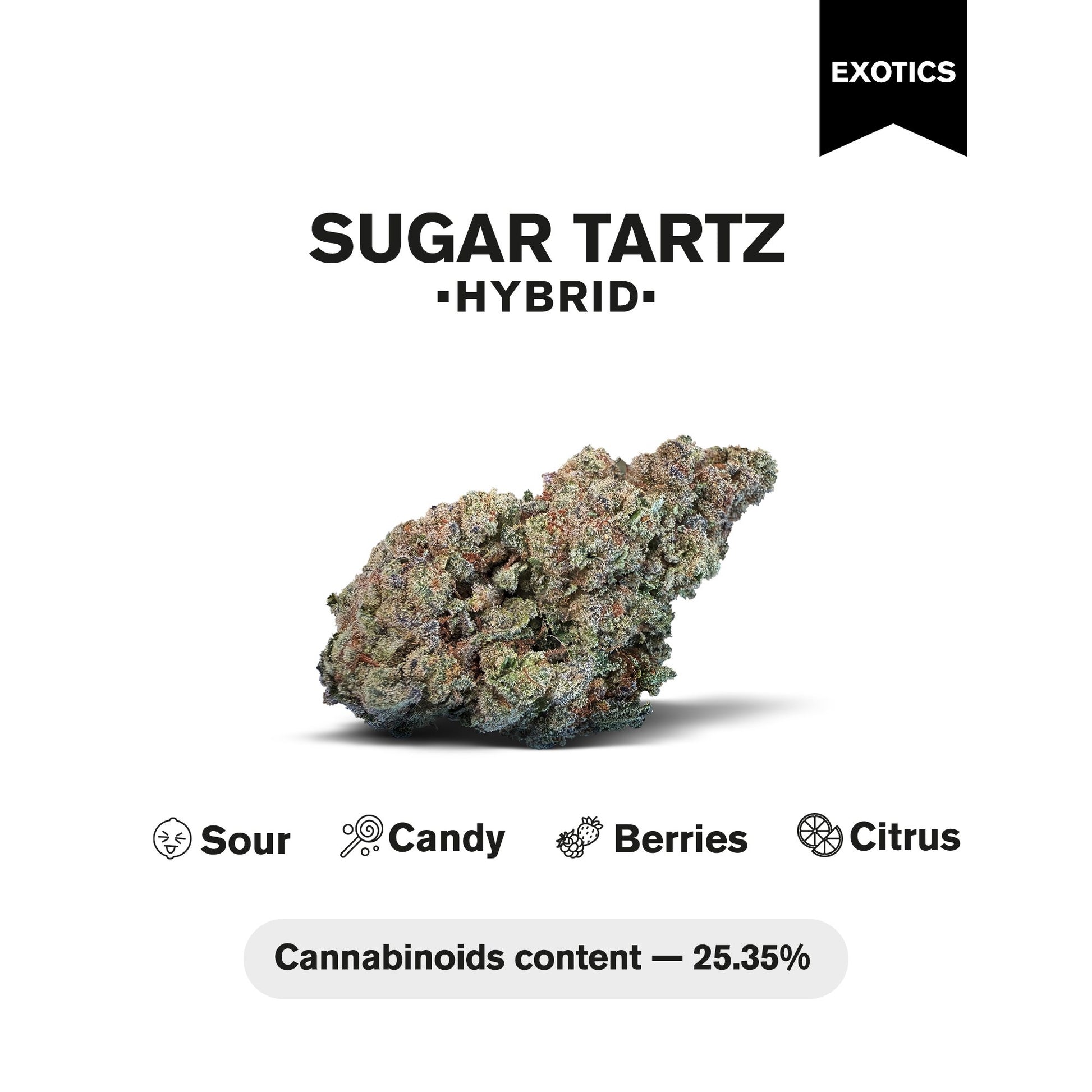 Sugar Tartz Flower - Hybrid - THCA
