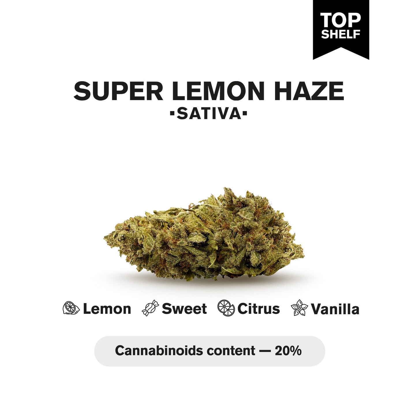 Super Lemon Haze Flower - Sativa - THCA