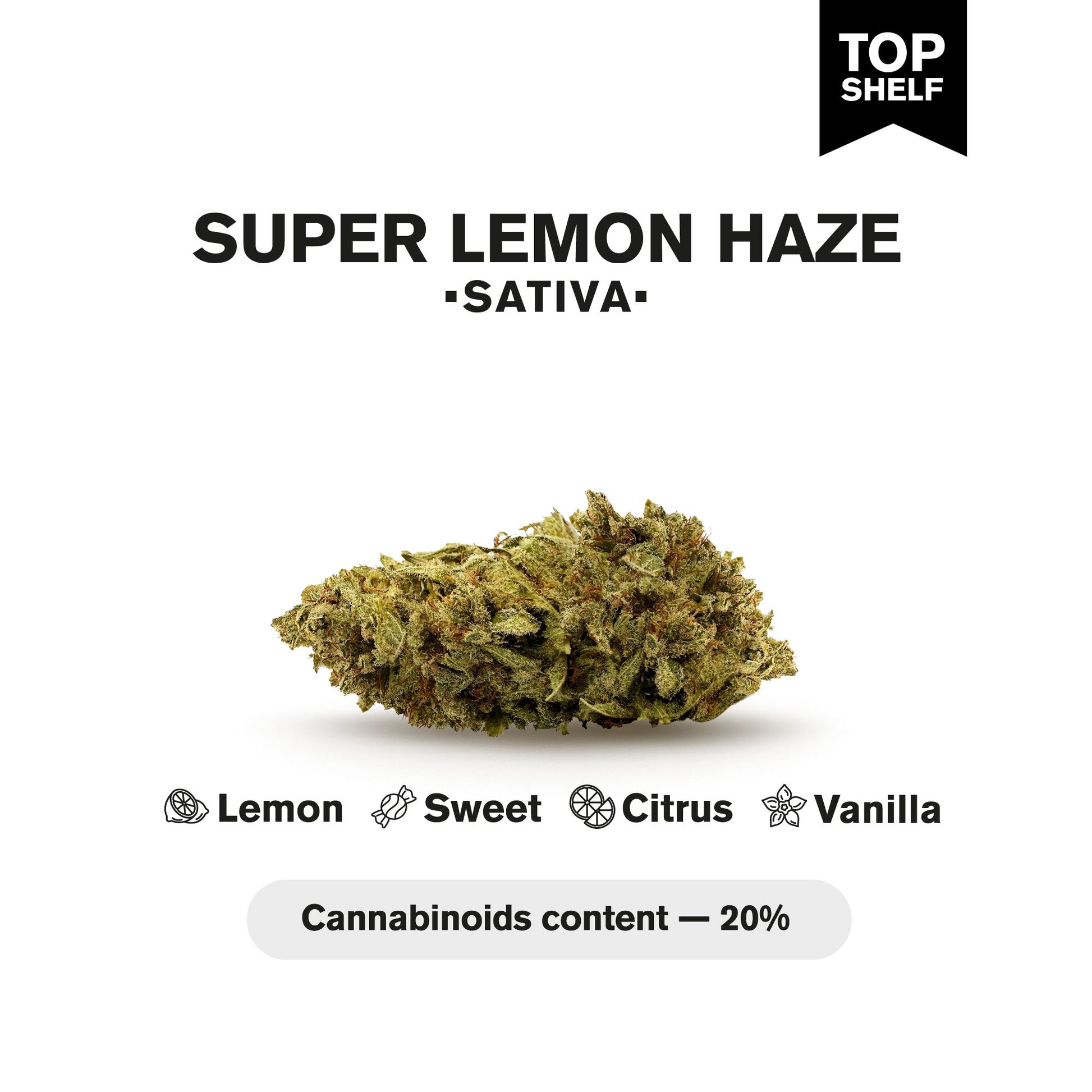 Super Lemon Haze Flower - Sativa - THCA