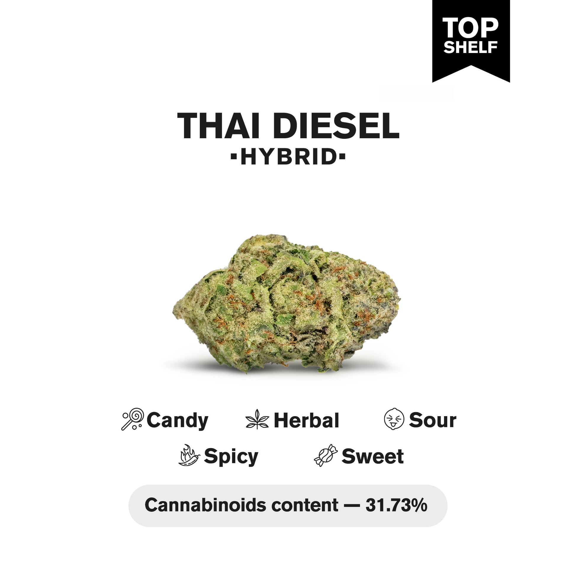 Thai Diesel Flower - Hybrid - THCA