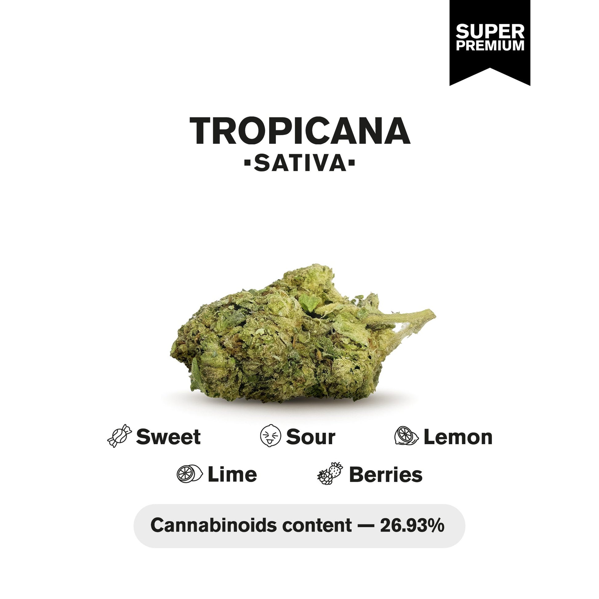 Tropicana Flower – Sativa – THCA
