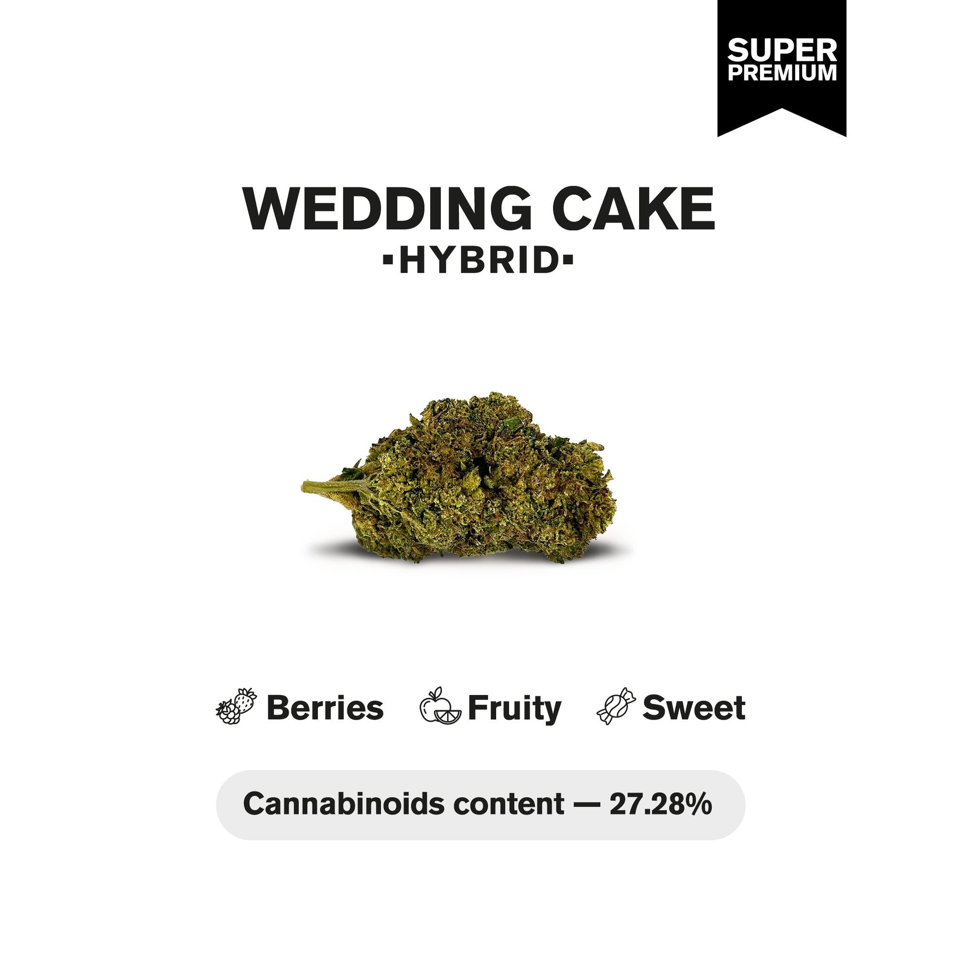 Wedding Cake Flower - Indica - THCA