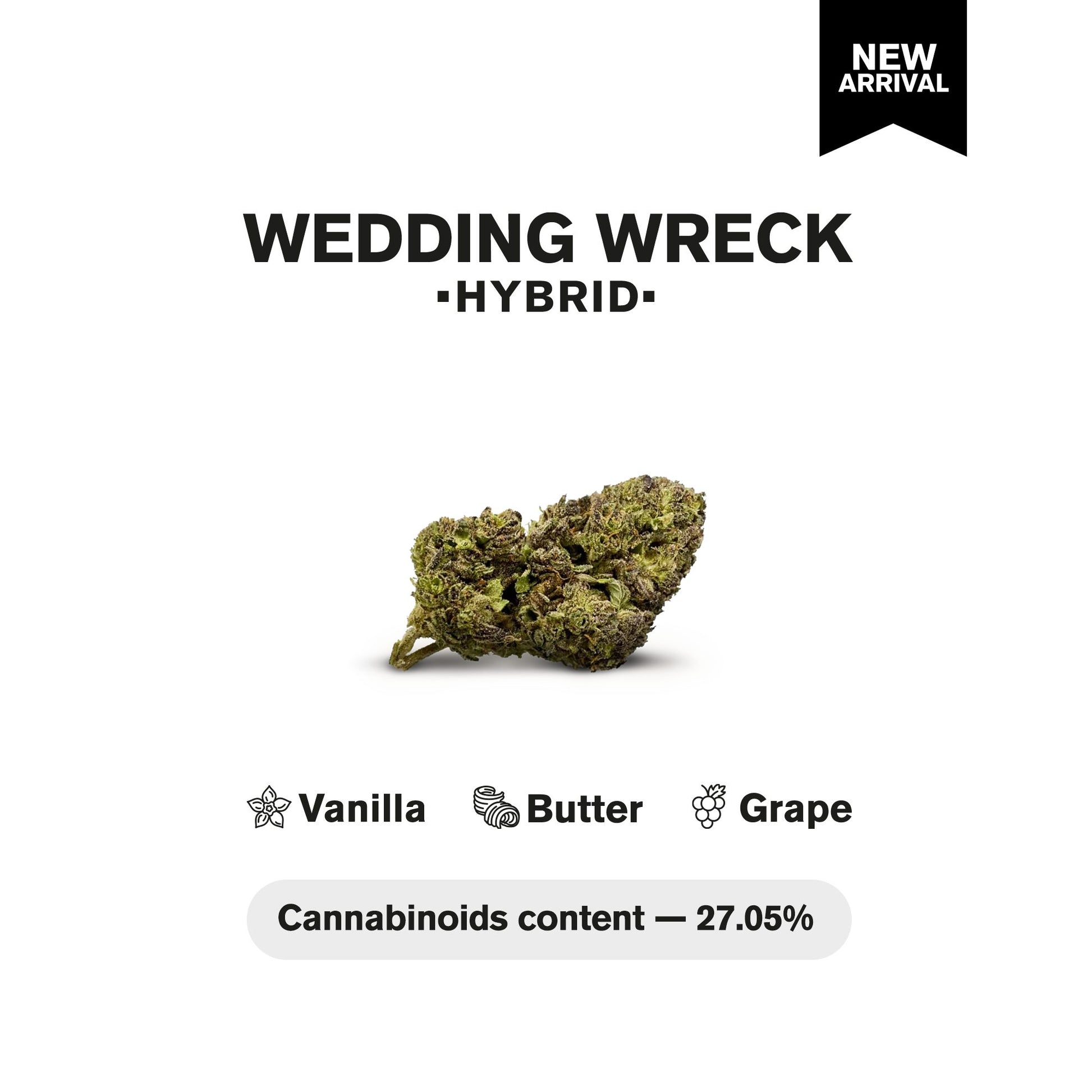 Wedding Wreck Flower – Hybrid – THCA